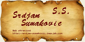 Srđan Šumaković vizit kartica